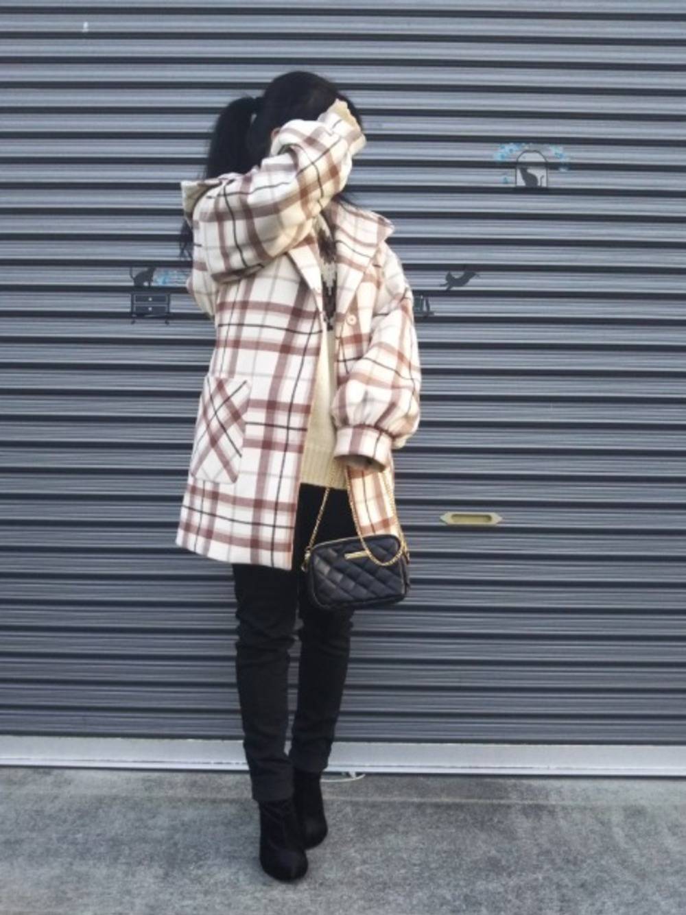 チェック柄コート」を使ったおすすめコーデ5選。ママにもOK