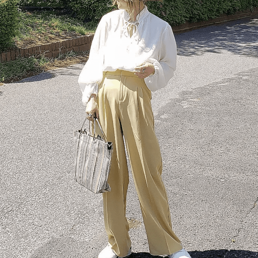 気温23度の服装 春のおすすめパンツコーデ5選 爽やかカラーがポイントに 4yuuu