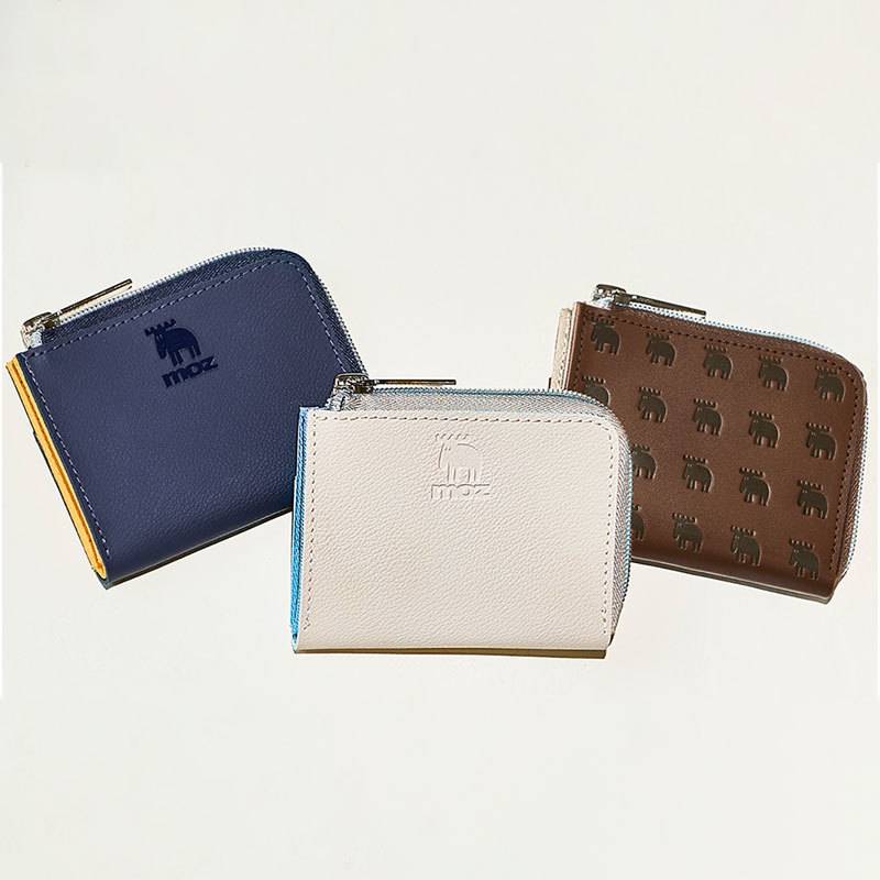 雑誌の付録 コンパクトに使える シンプルおしゃれな牛革製ミニ財布 4yuuu