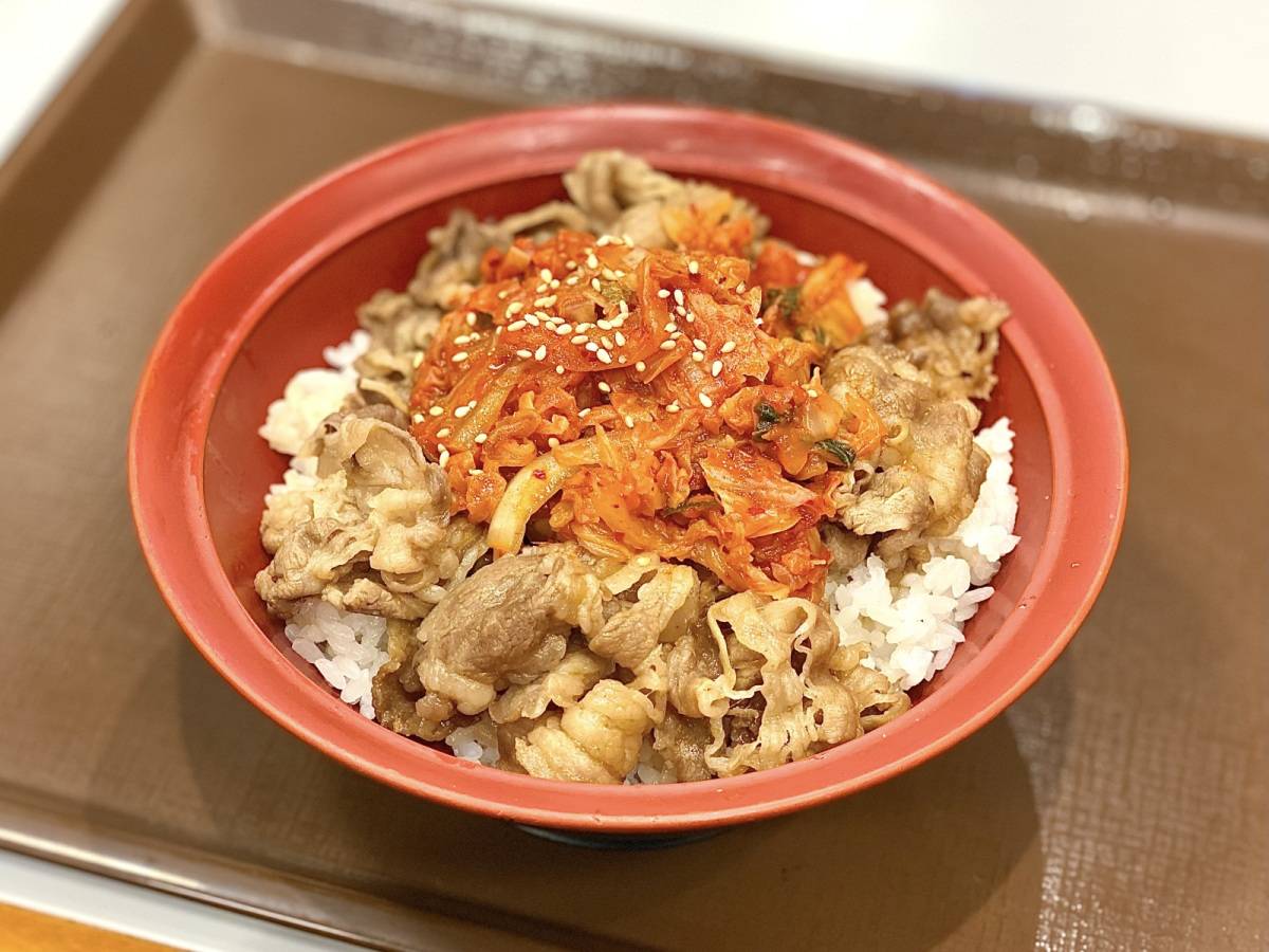 すき家『キムチ牛カルビ焼肉丼』
