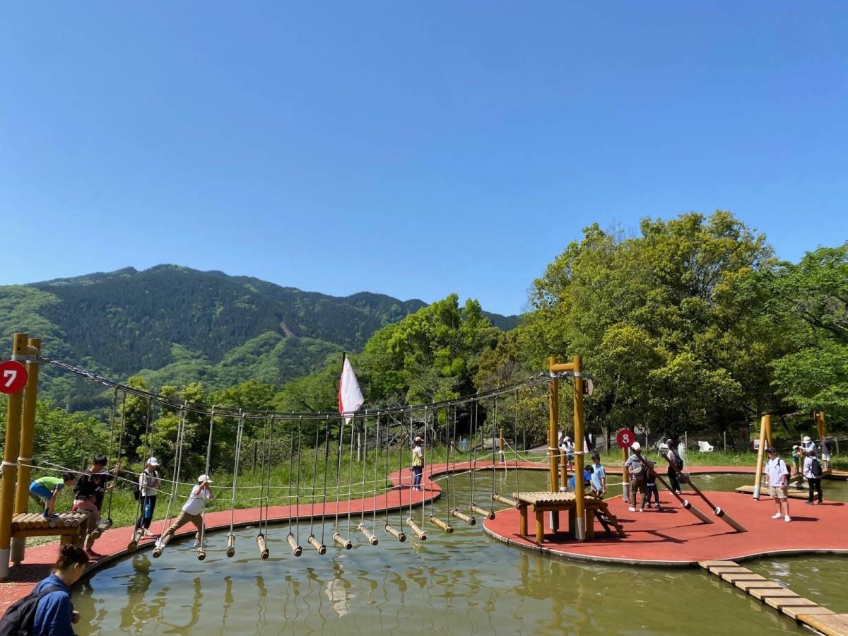 水上アスレチック