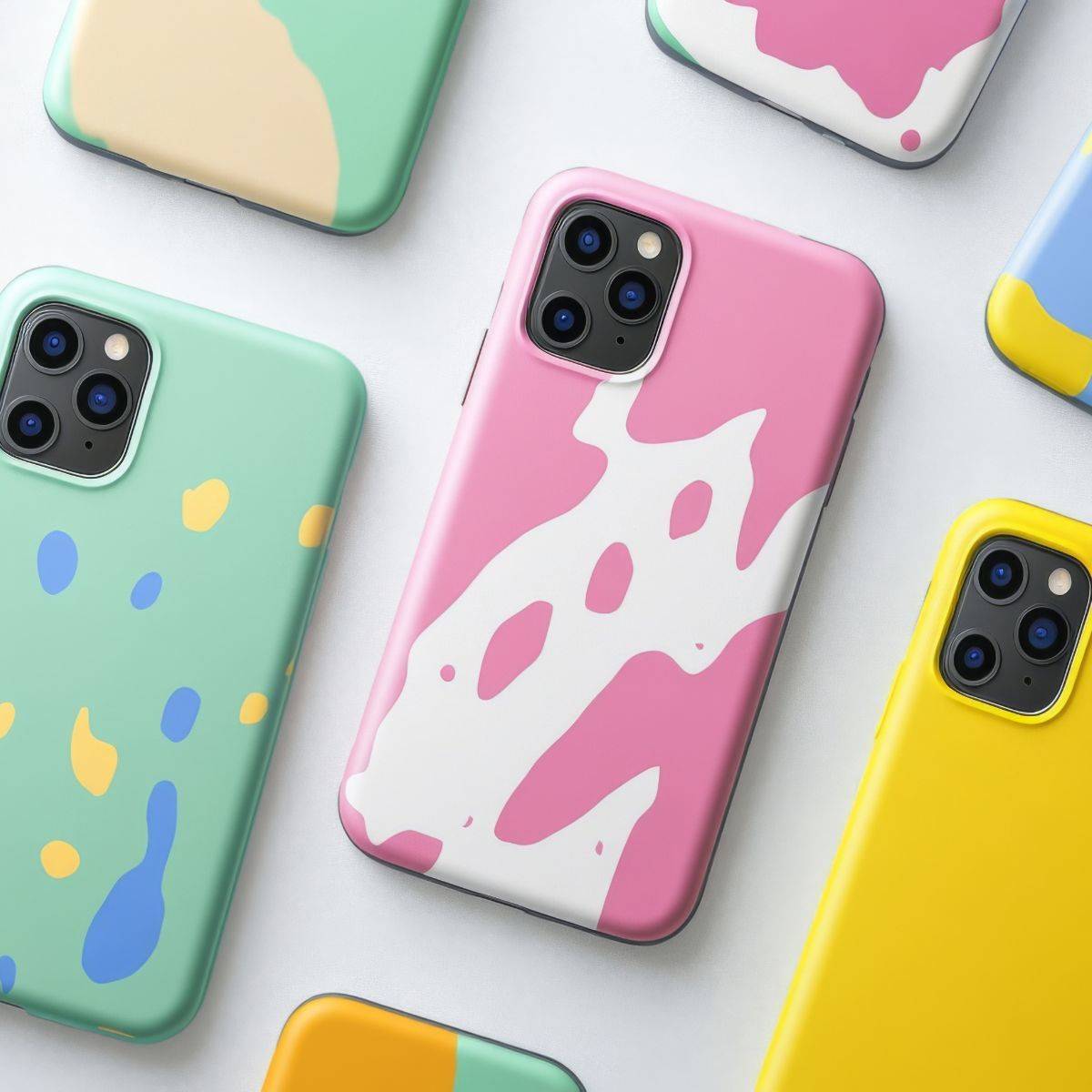 カラフルなスマホケース