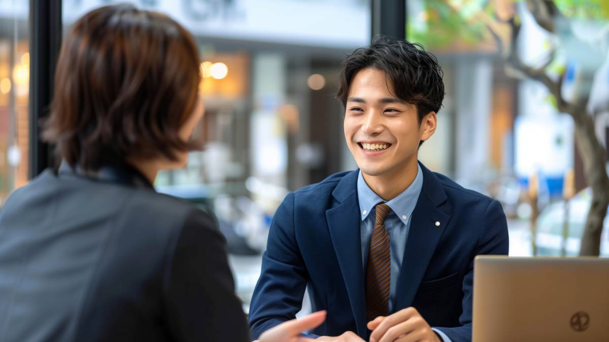 話す人