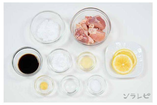 あまじょっぱくてクセになる  鶏肉のレモン醤油煮 材料