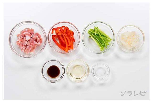らっきょうの甘みが美味しい  らっきょうと豚肉の炒め物 材料