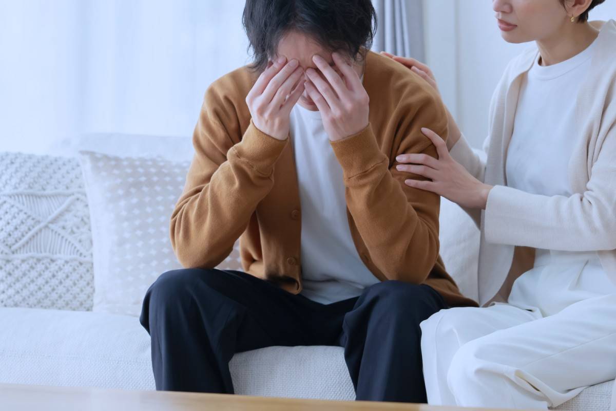 落ち込む人