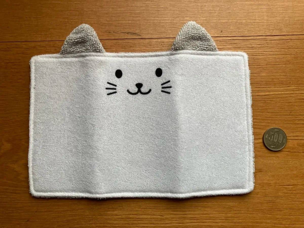 セリアマイクロファイバークロス ねこみみー2