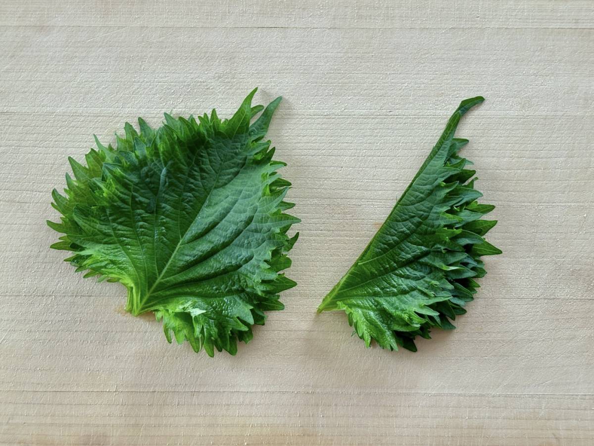 大葉の切り方１
