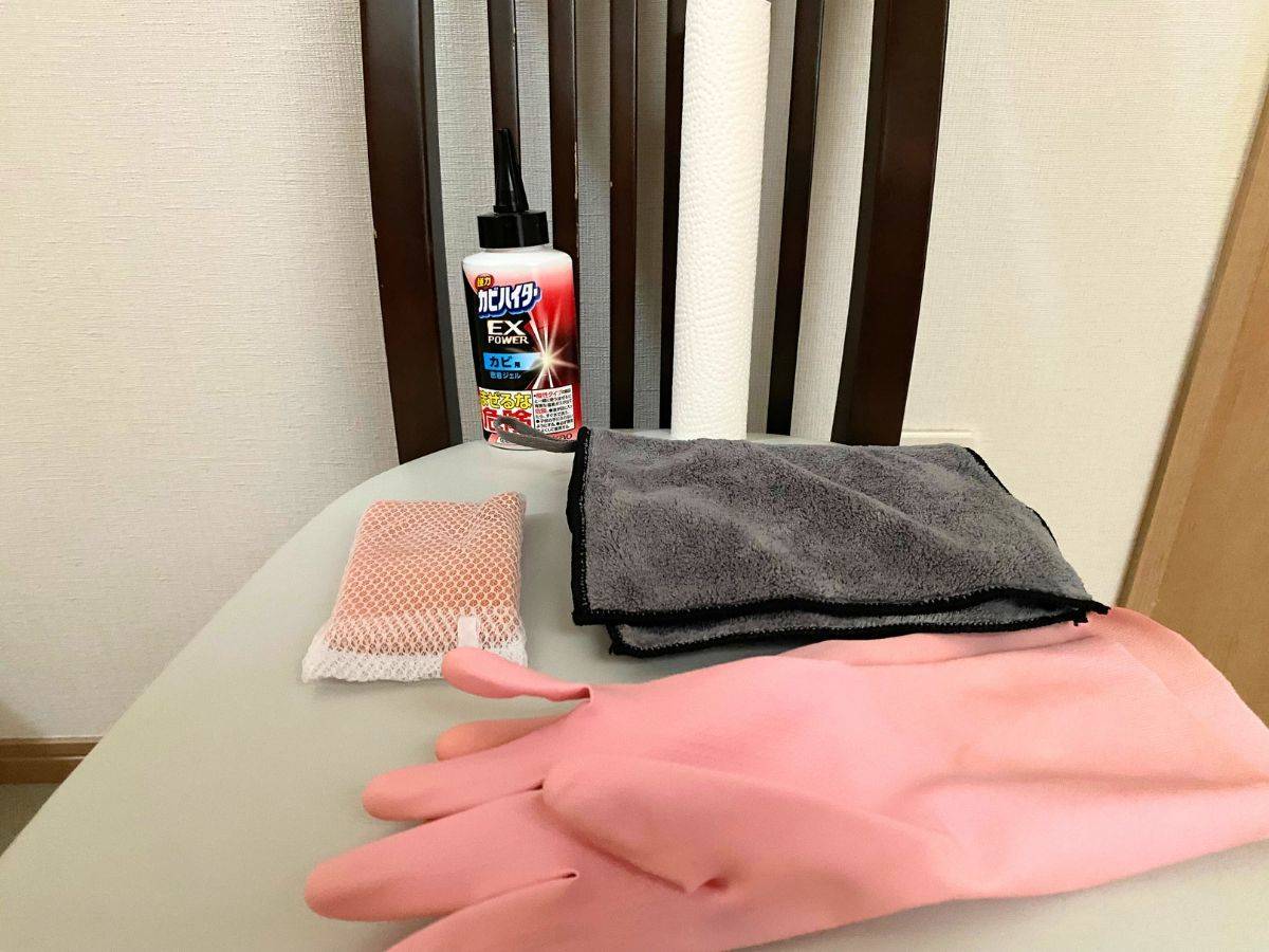 お風呂のゴムパッキンの黒カビが一発で落ちる最強洗剤