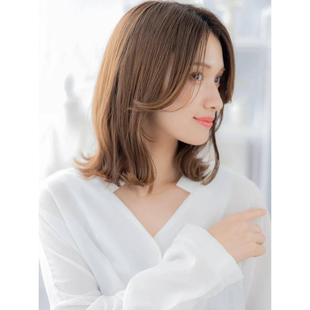 白髪をぼかす細めハイライト