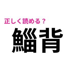  鯔背 