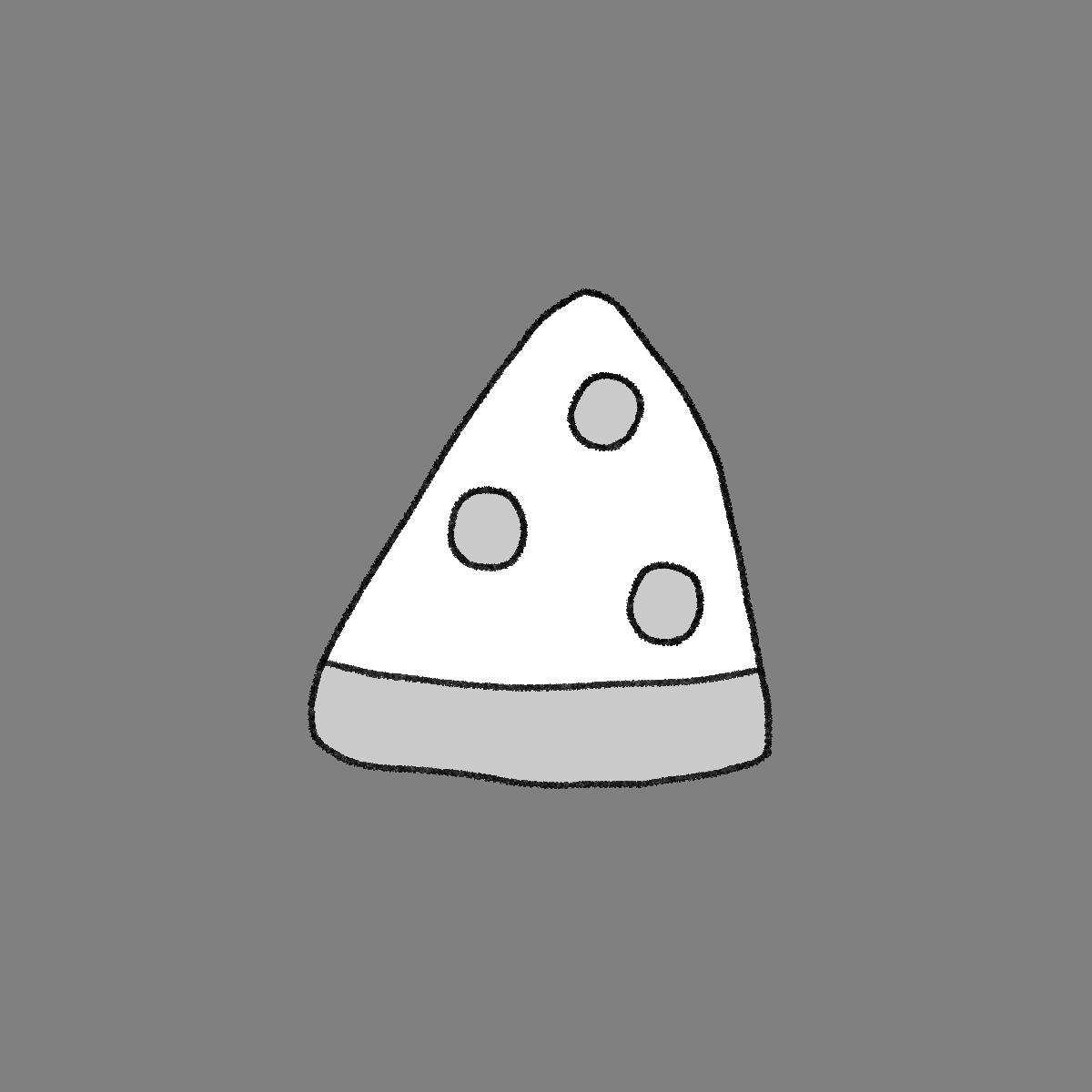 モノクロのすいか