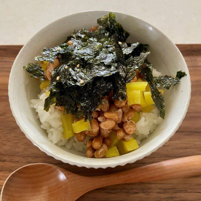タカノフーズ公式の「漬け物納豆」のレシピ
