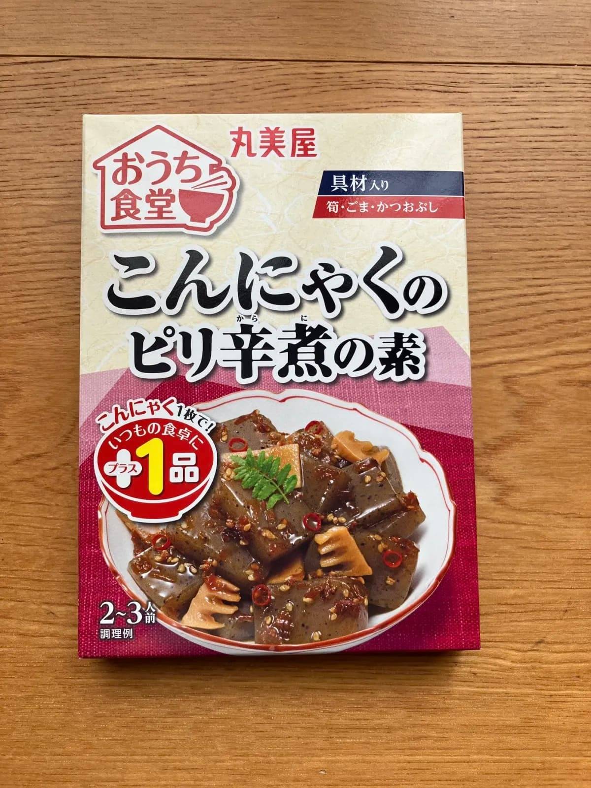 ダイソー丸美屋 おうち食堂こんにゃくのピリ辛煮の素 140g−１