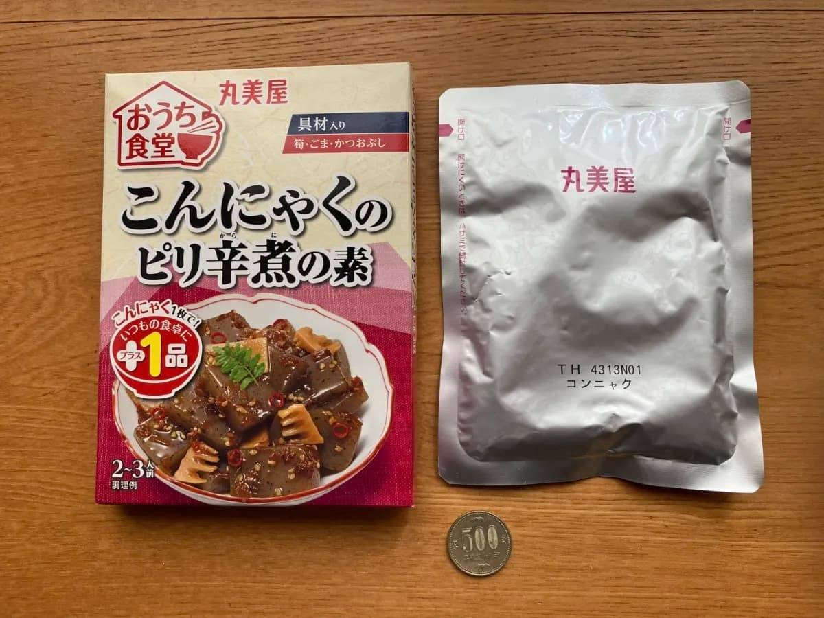 ダイソー丸美屋 おうち食堂こんにゃくのピリ辛煮の素 140g-02