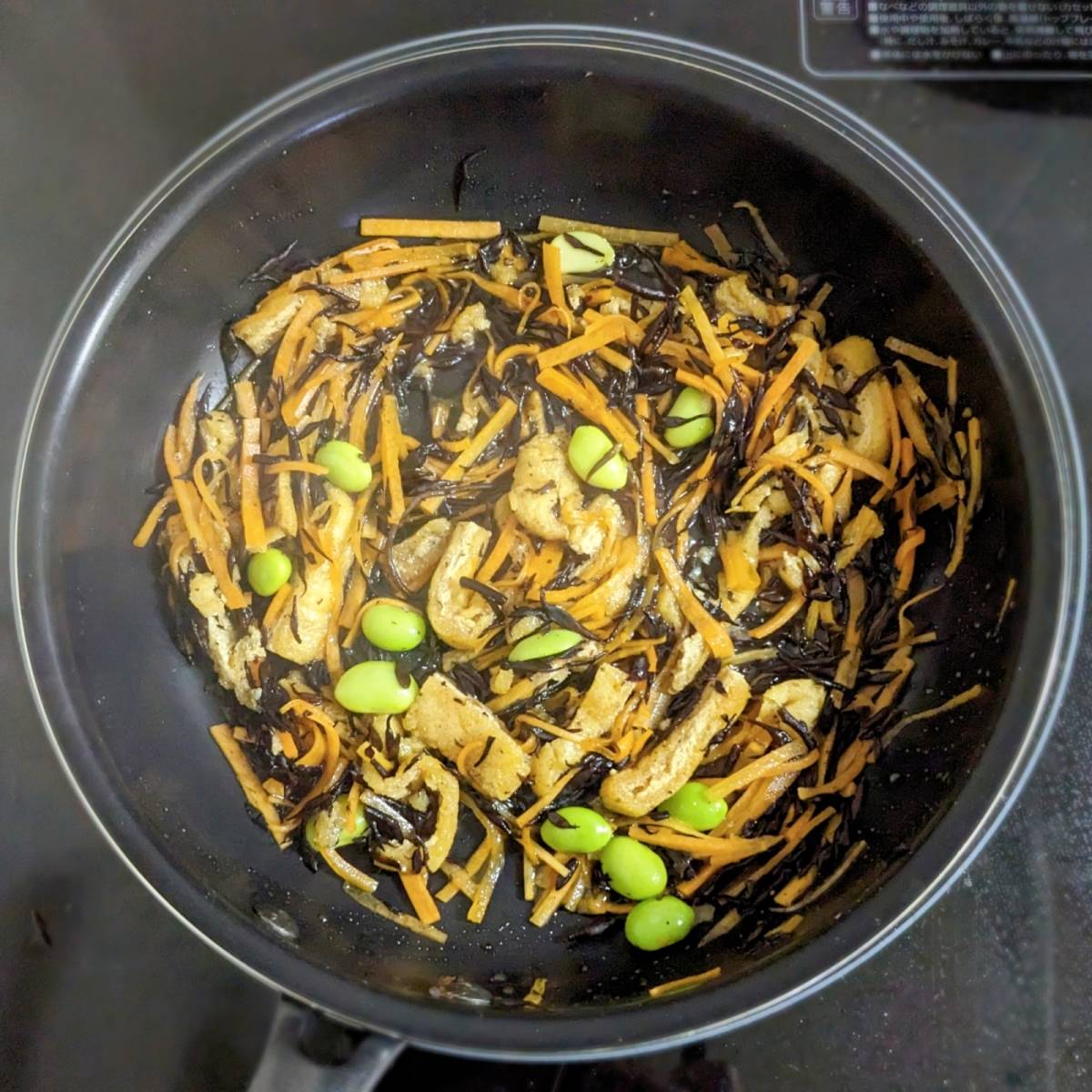 JA全農公式の「ひじきと枝豆の炒りたまご」のレシピ