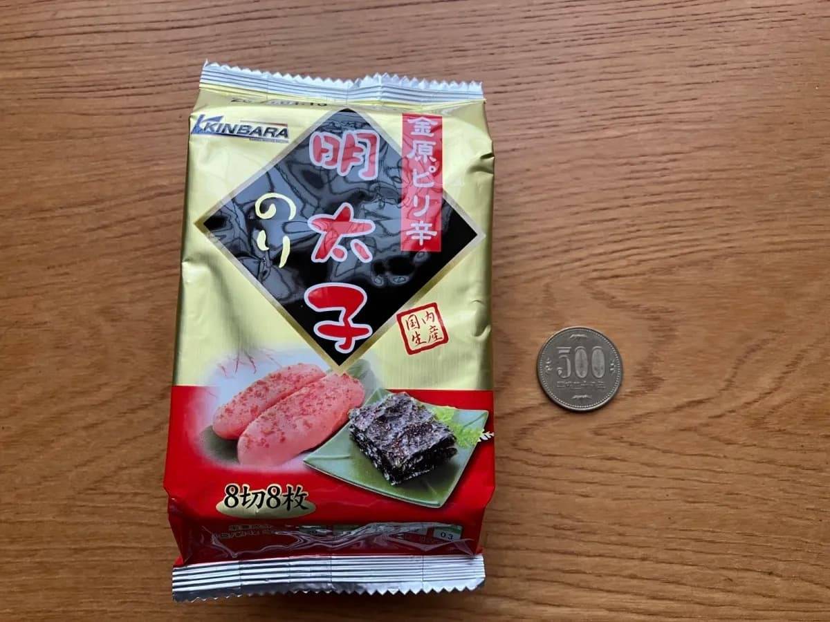 ダイソー金原海苔店 金原ピリ辛明太子のり 8切8枚−２