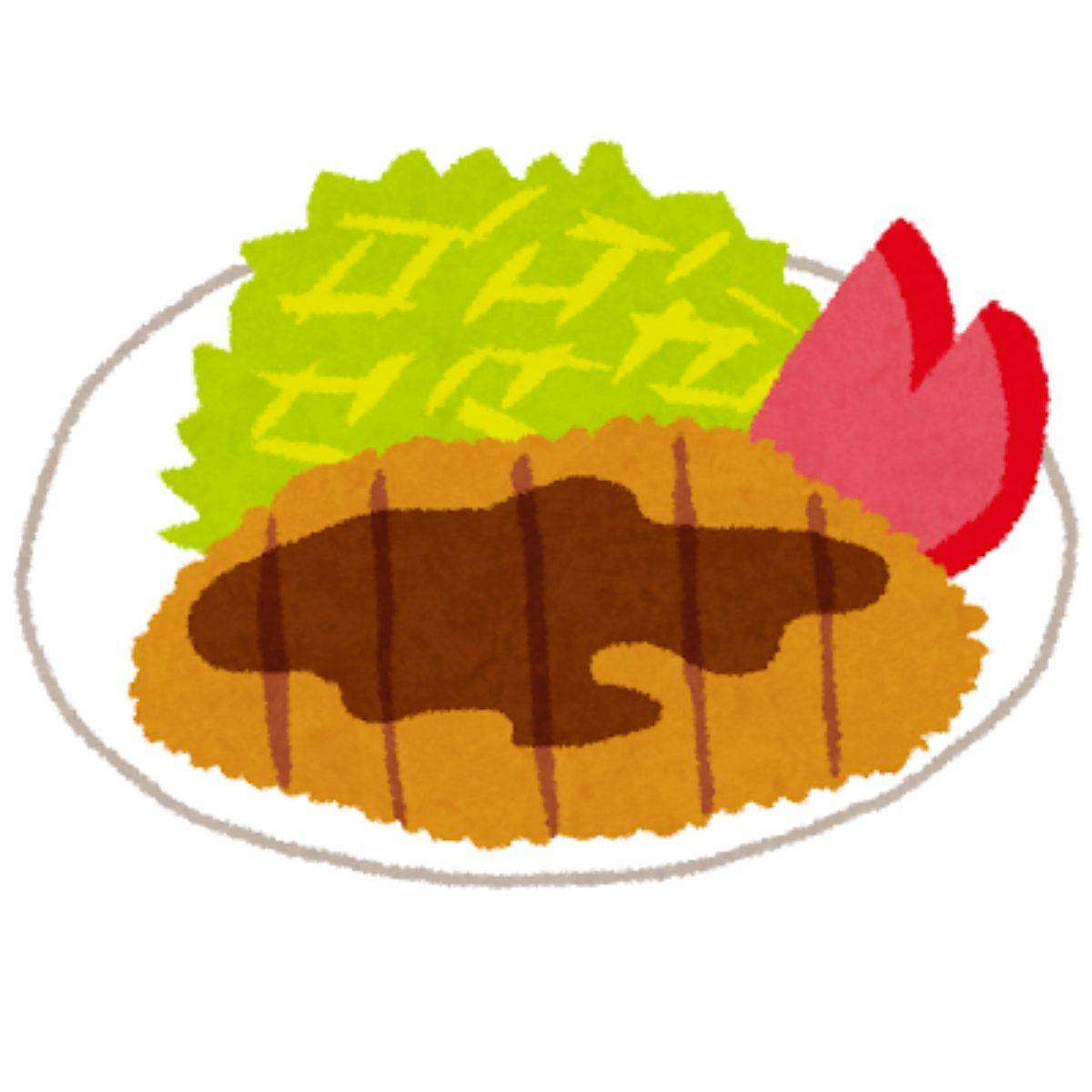 とんかつのイラスト