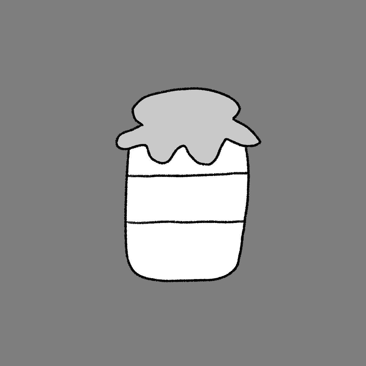 モノクロの牛乳瓶
