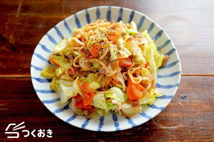 焼きそば麺の悪魔系作り置きおかず