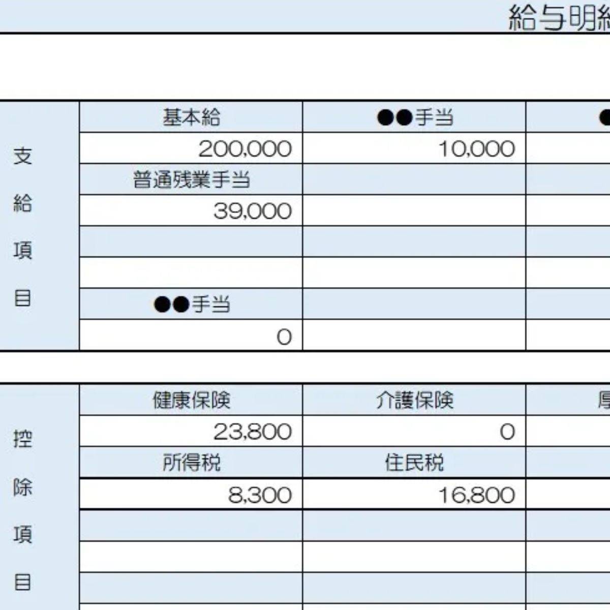 31歳、不動産営業の給与明細