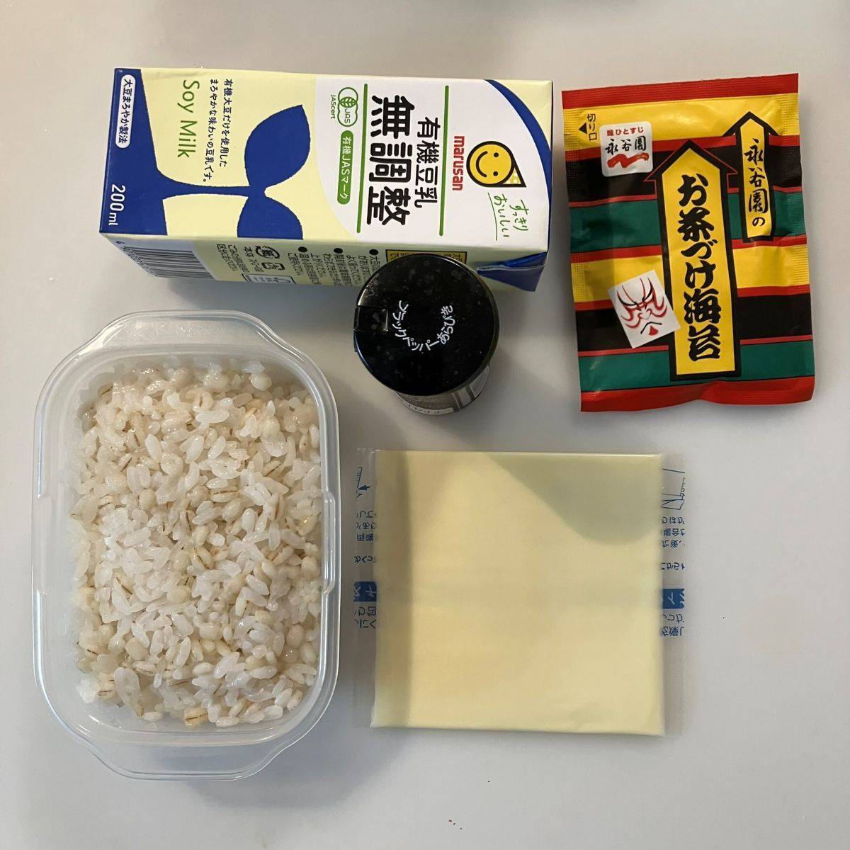 永谷園公式の「まるで和風リゾット!? 豆乳茶づけ　〜ぐるぐる応用編〜」のレシピ