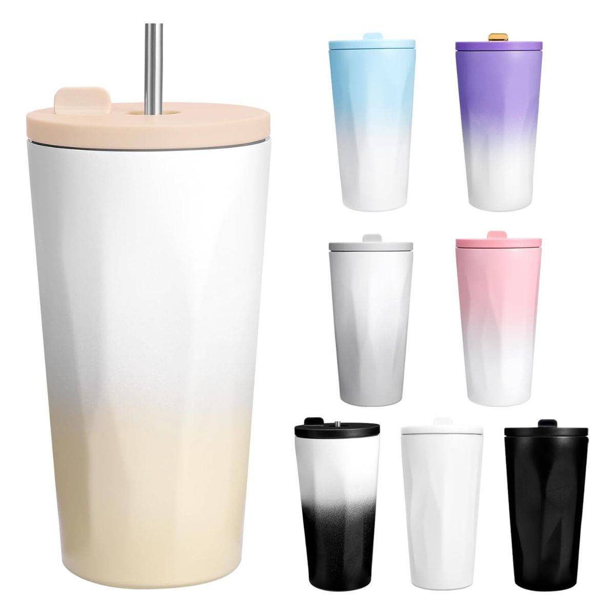 BDB タンブラー ストロー付き 600ml