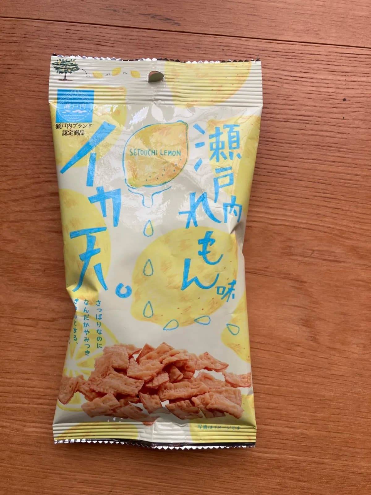 ダイソーまるか食品 イカ天瀬戸内れもん味 20g−１