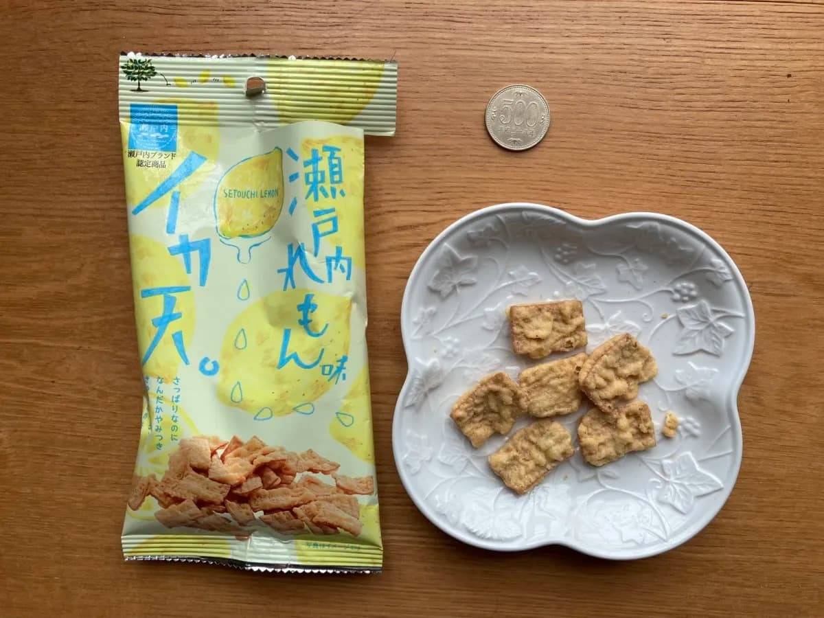 ダイソーまるか食品 イカ天瀬戸内れもん味 20g−２