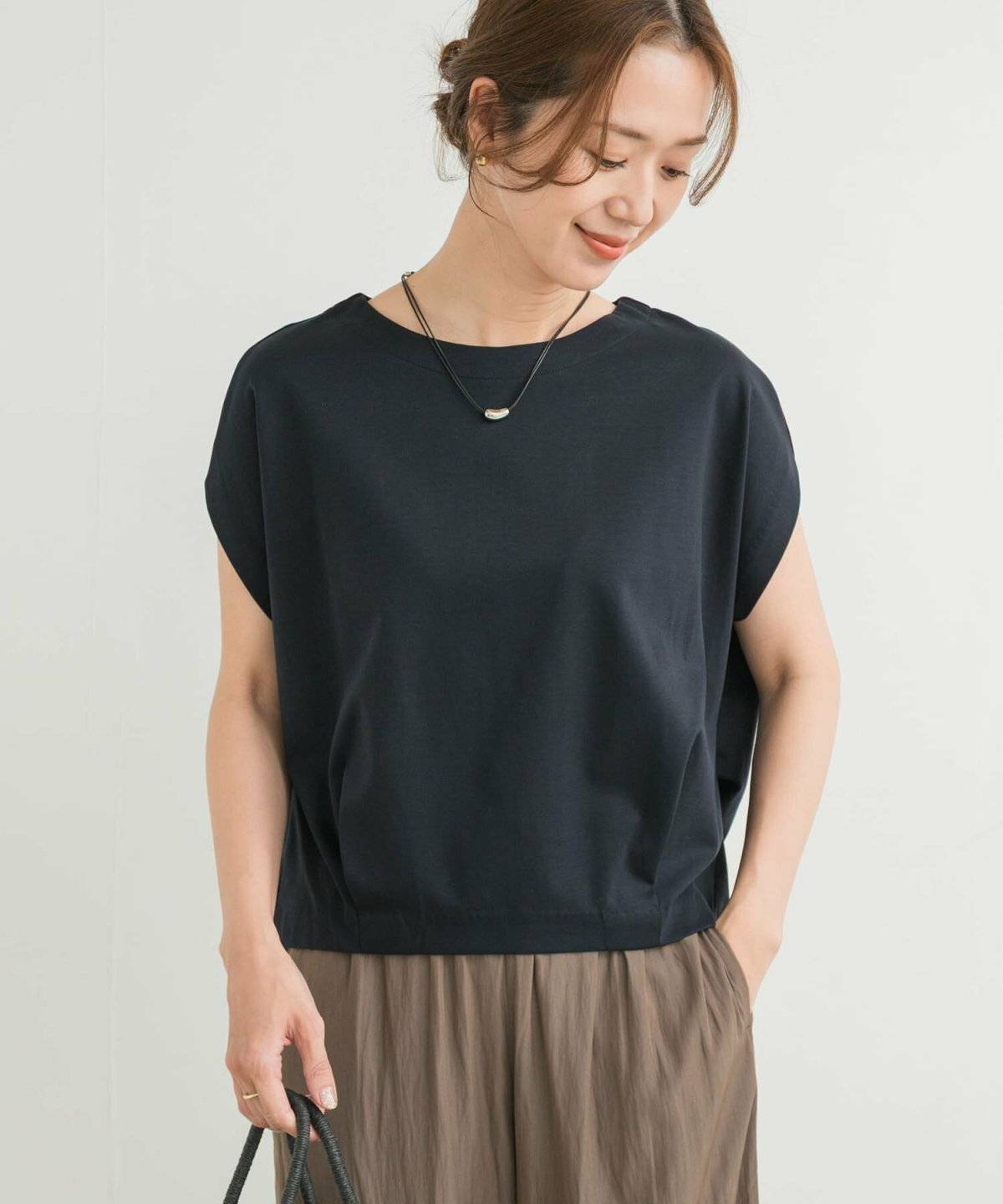 URBAN RESEARCH DOORS コットンバックタックフレンチプルオーバー