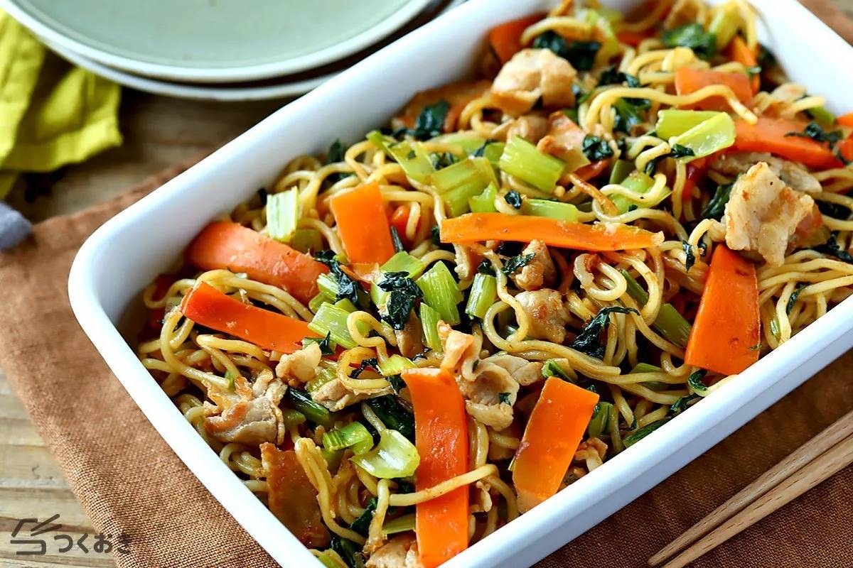 夫が喜ぶ焼きそば麺の作り置きおかず