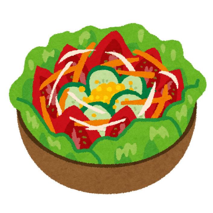 サラダのイラスト