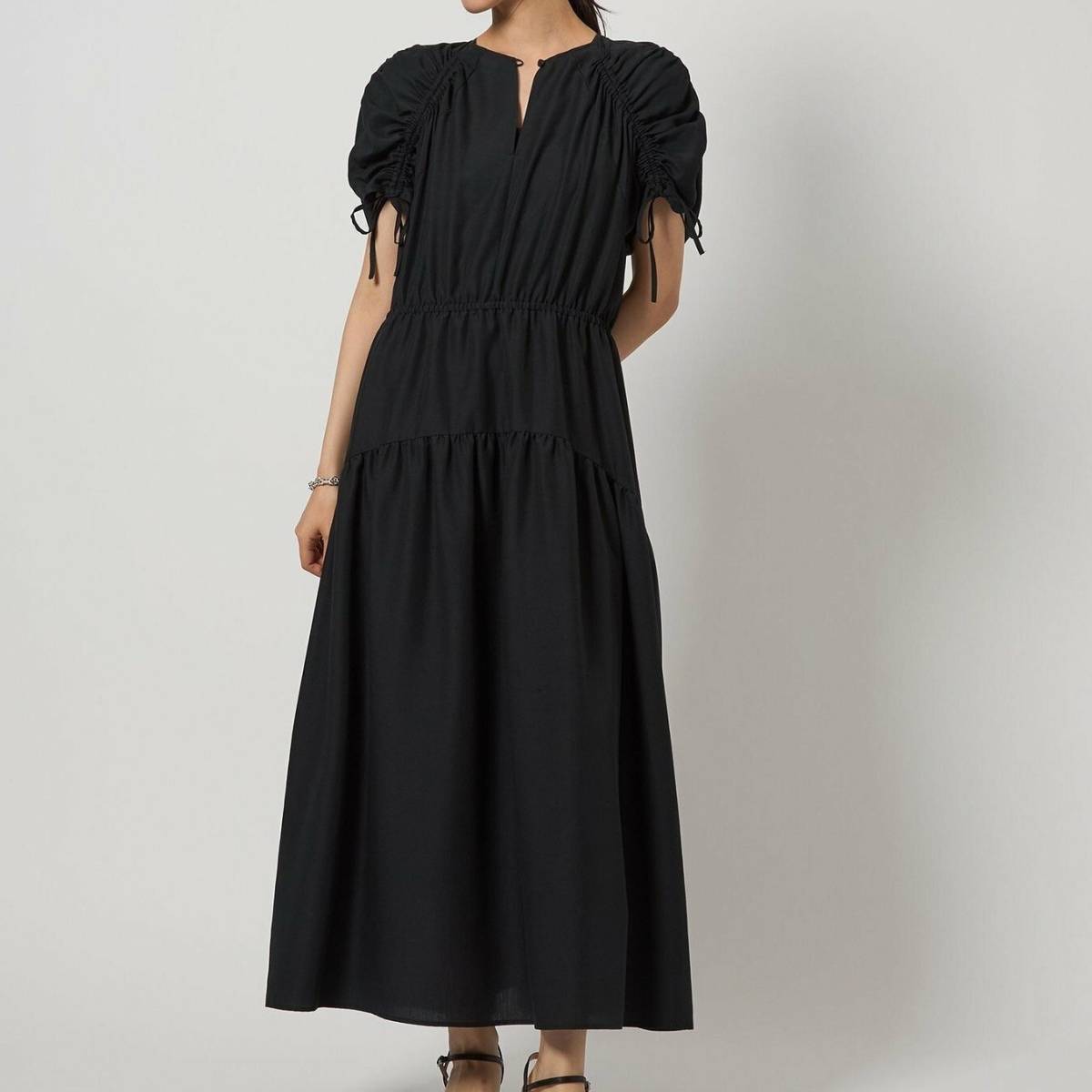 UNITED ARROWS green label relaxing EM ドロストスリーブ ティアード ワンピース