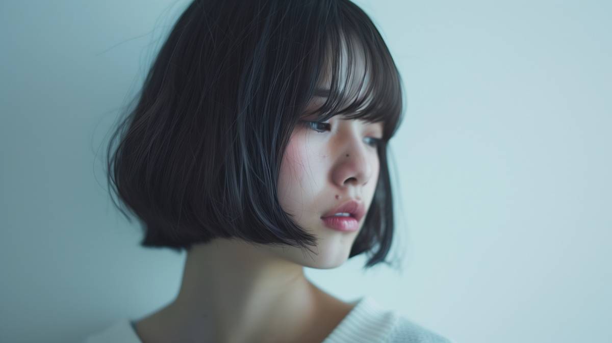 見つめる人