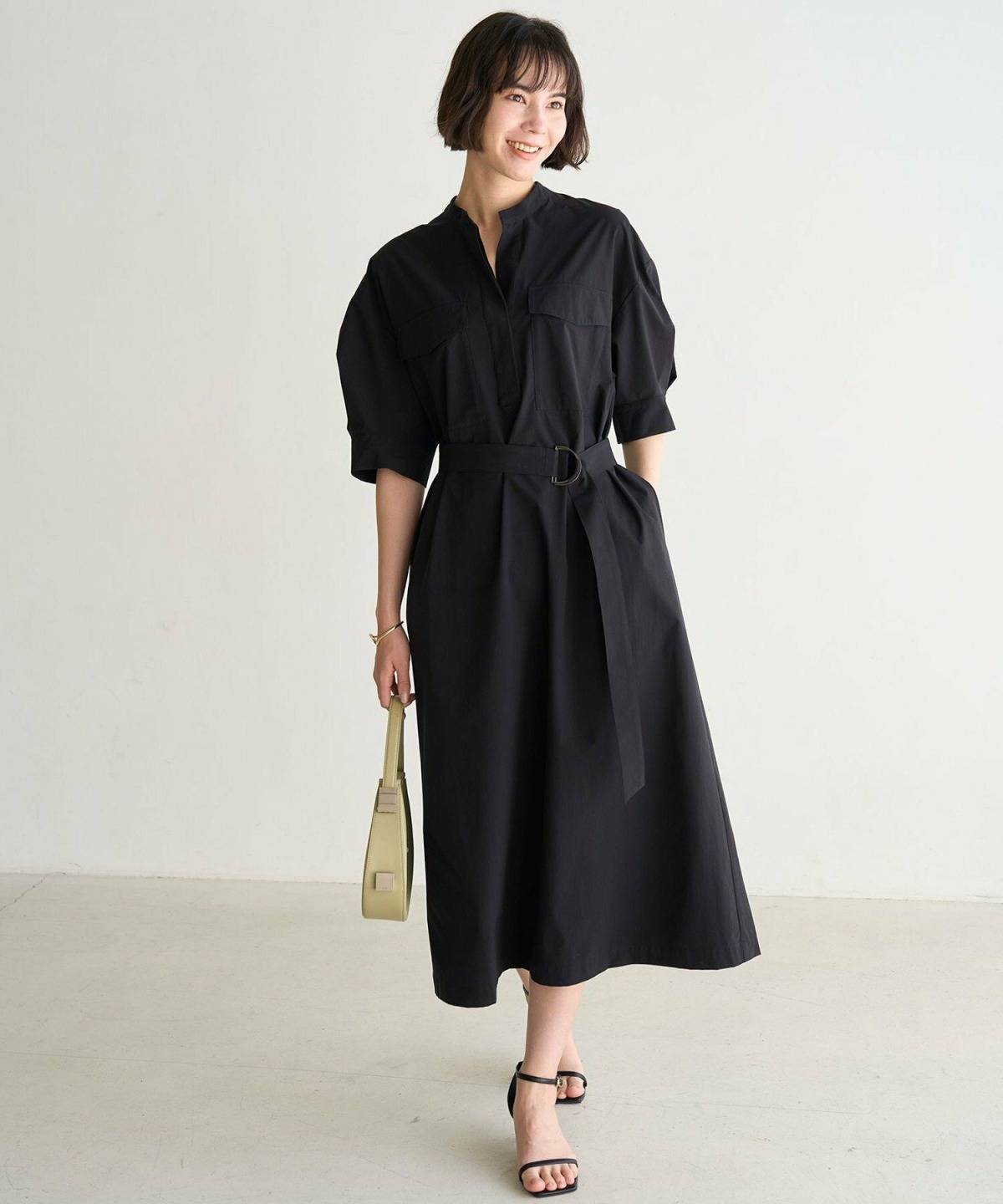 UNFILO FINE MOVE サッシュワンピース