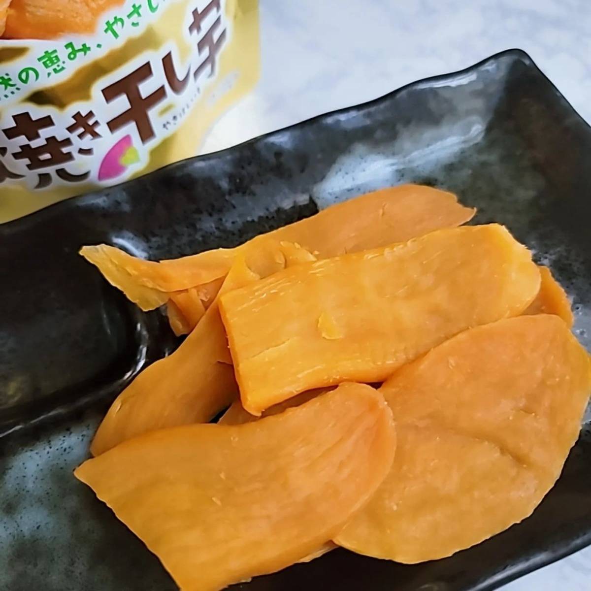 ダイソーファーストジャパン 焼き干し芋 平切り 75g−３