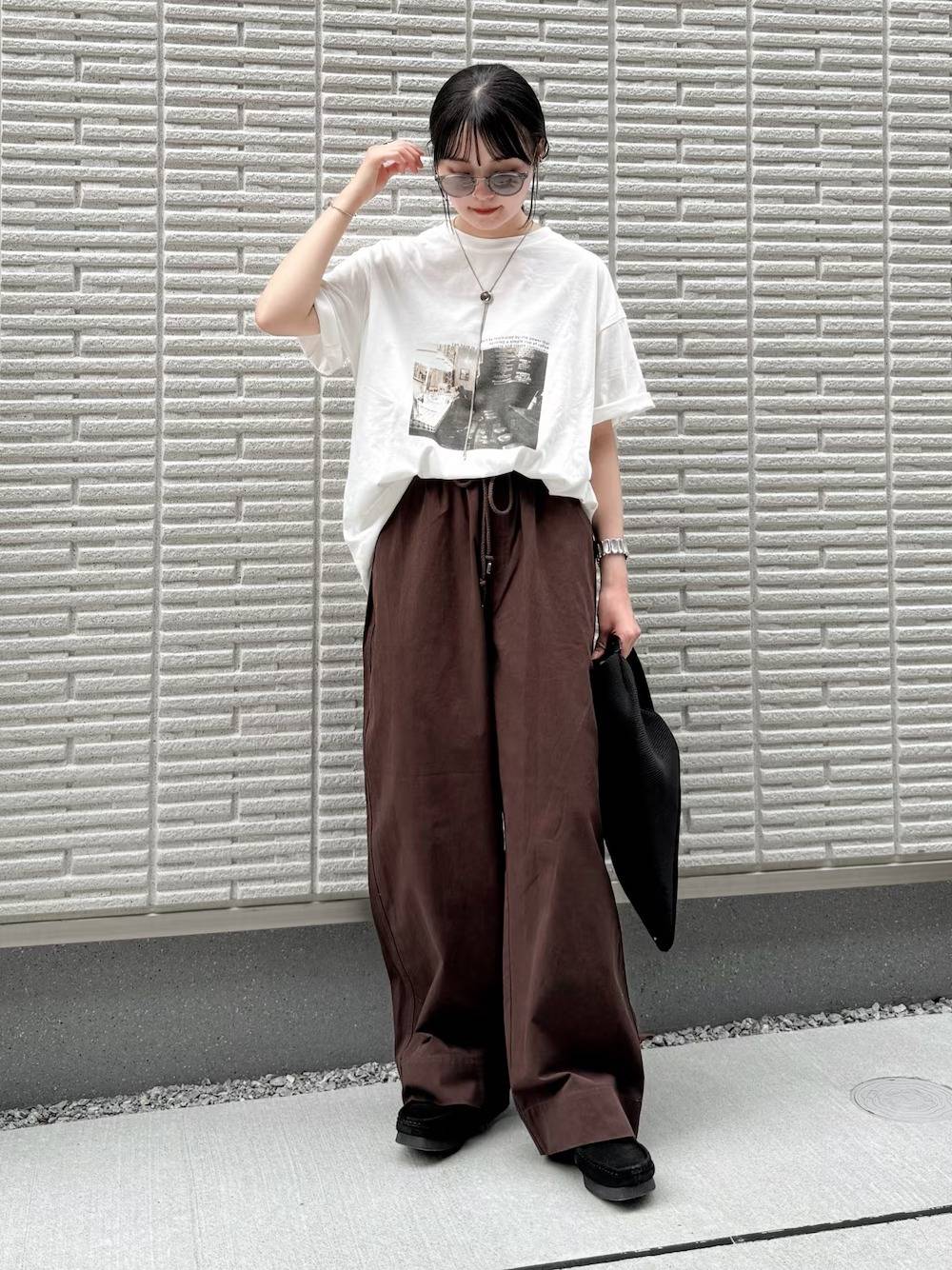 プリントTシャツを合わせる♡