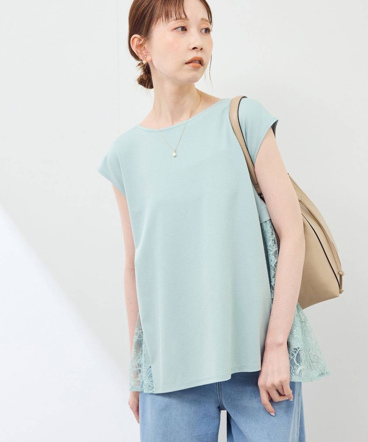 ROPE' PICNIC レースドッキングカットトップス