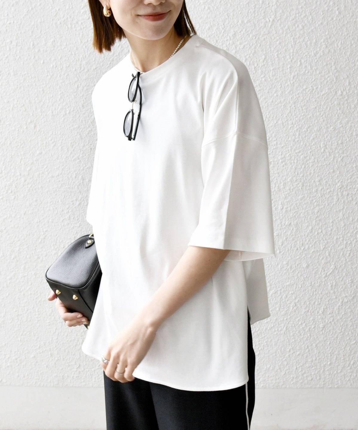 SHIPS ラウンドヘムクルービッグTEE