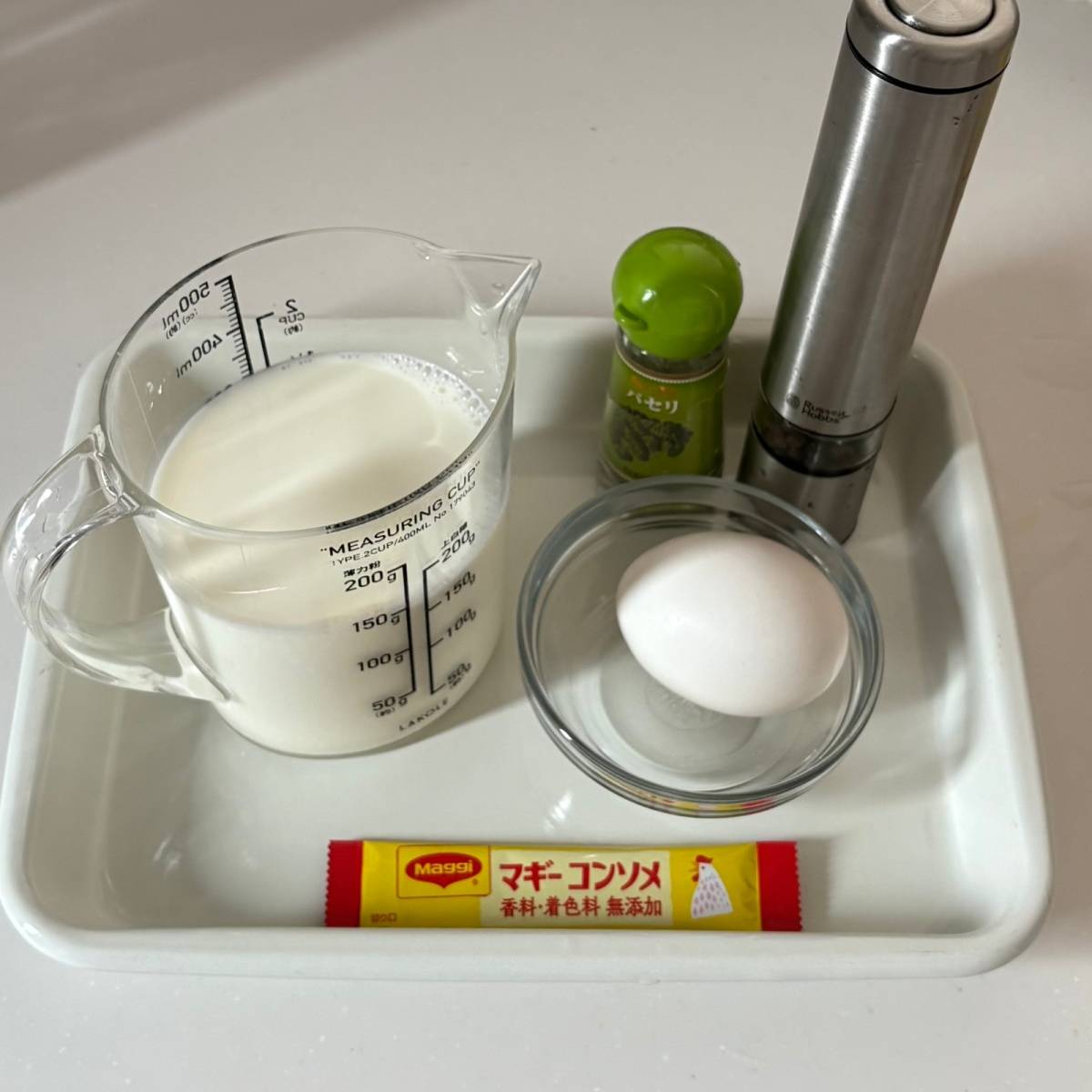 JA全農公式の「牛乳のたまごスープ」のレシピ