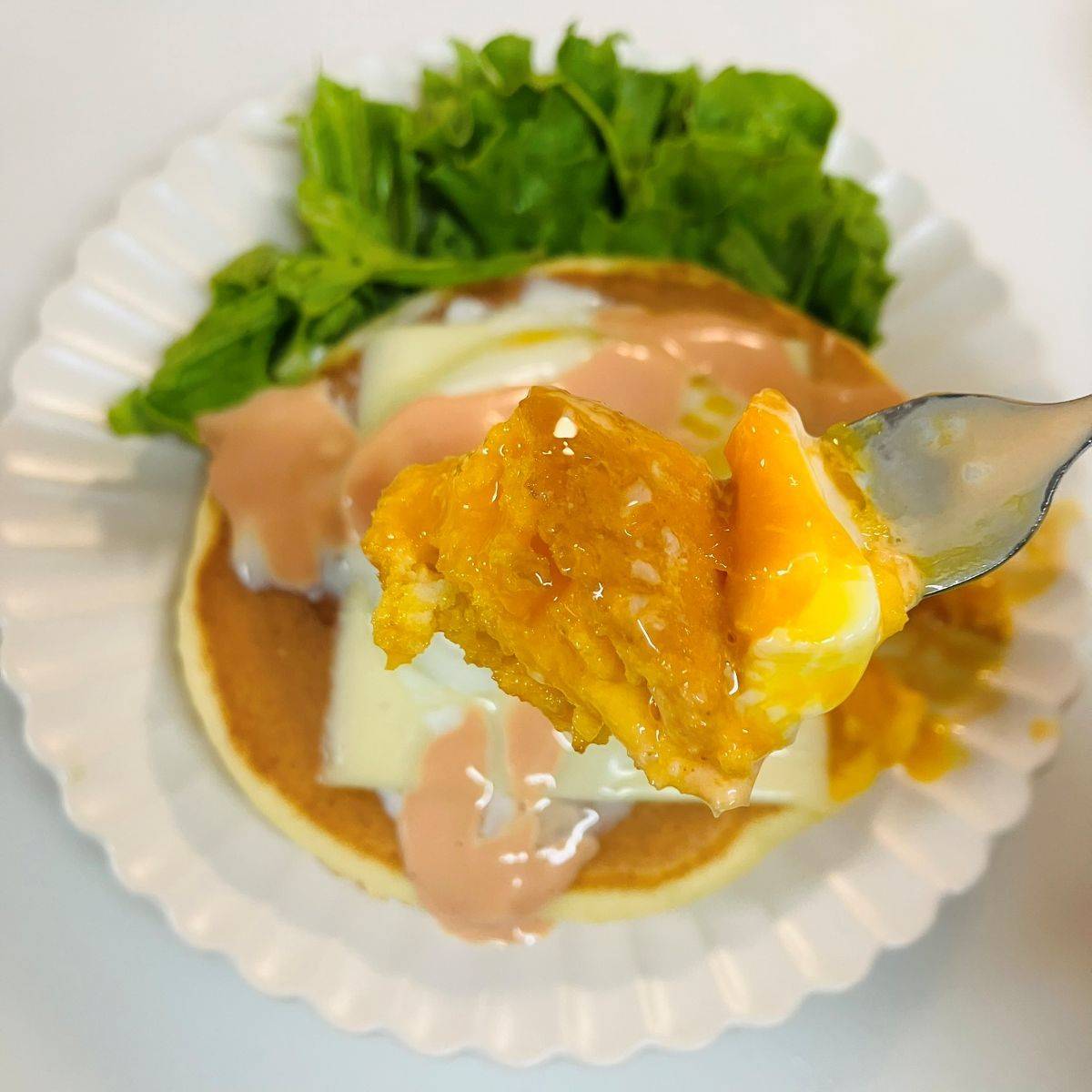 森永公式の「しあわせブランチホットケーキ」のレシピ