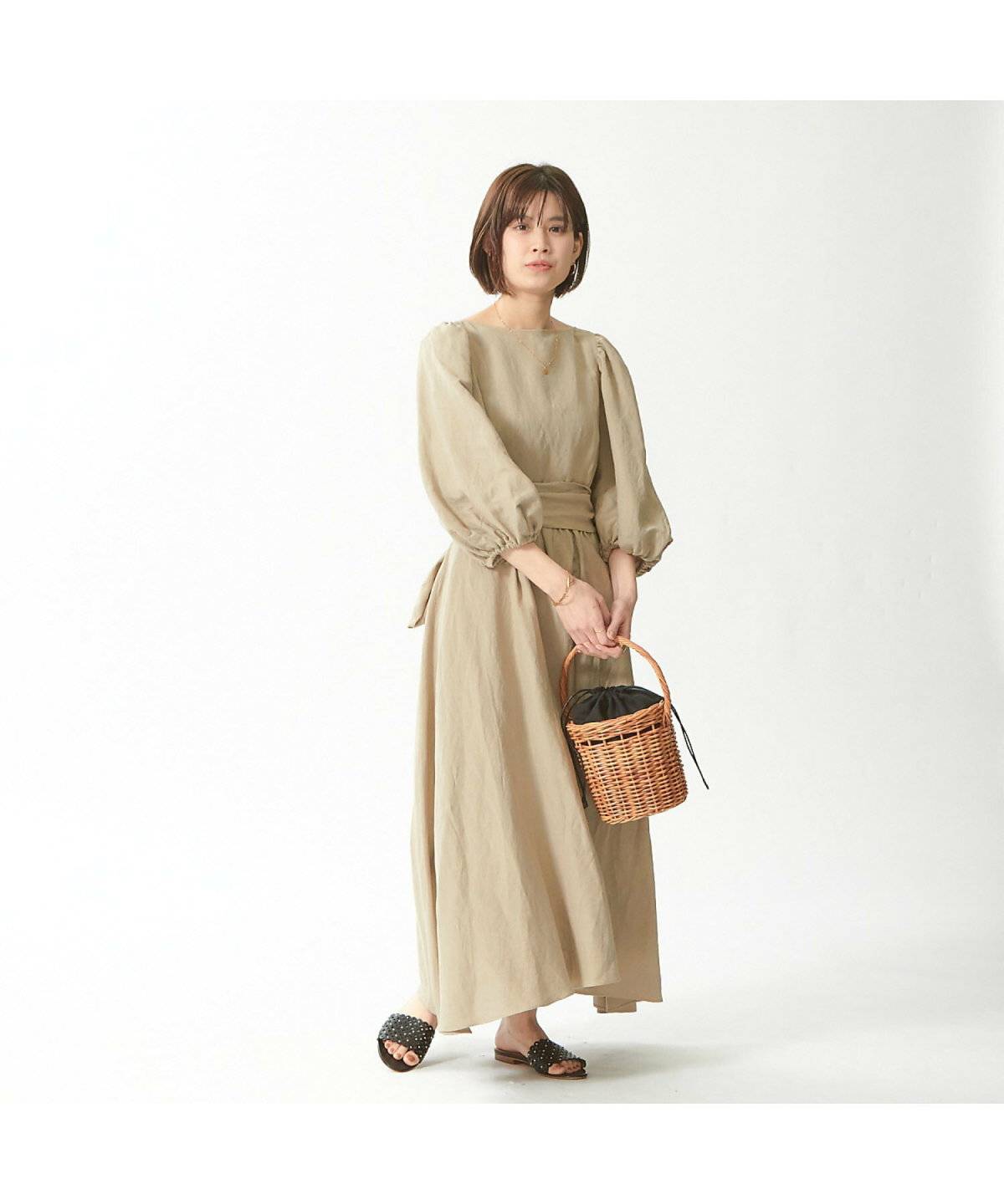 Rouge vif la cle 3WAYリネンワンピース