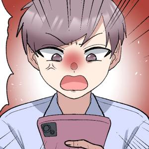  妻の浮気に怒る夫 