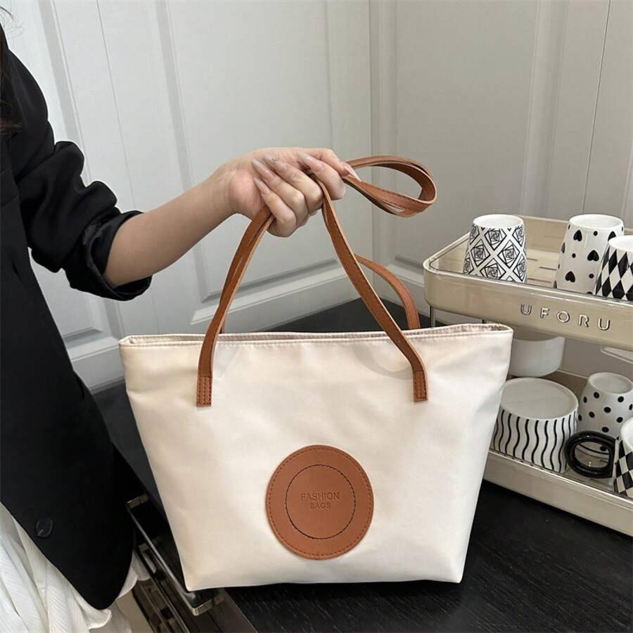 SHEIN コントラストカラートートバッグ