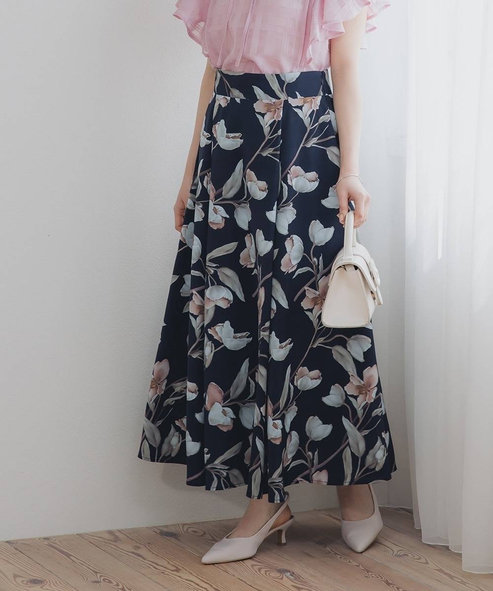 低身長向け夏の細見えスカート