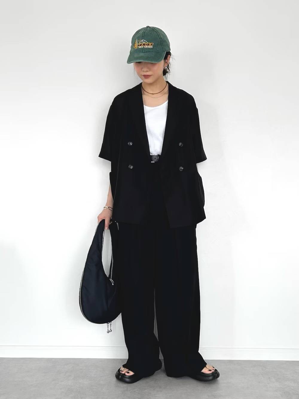 ジャケットを合わせたセットアップコーデが◎