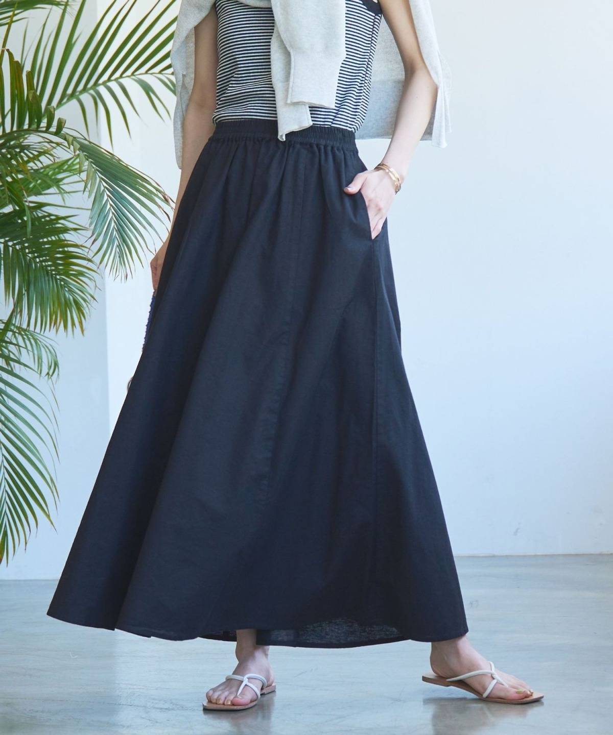 垢抜けて見える夏スカート