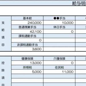  34歳、営業職の給与明細 