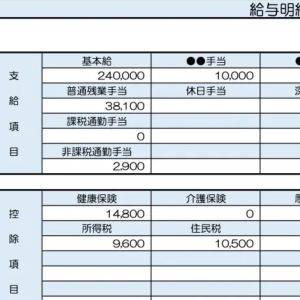  37歳、営業職の給与明細 