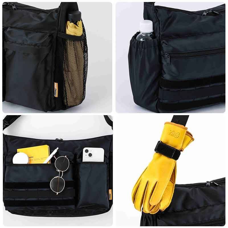 GRIP SWANY ワッペン付きショルダーバッグBOOK